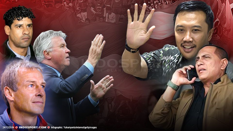 Indonesia siap datangkan pelatih sekelas Guus Hiddink, Jurgen Klinsmann, dan Frank Rijkaard. Copyright: &copy; Indosport/GettyImages